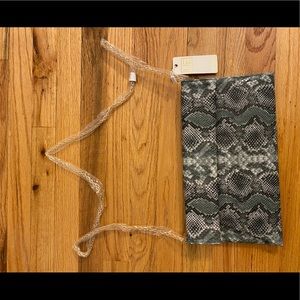 snake print satchel